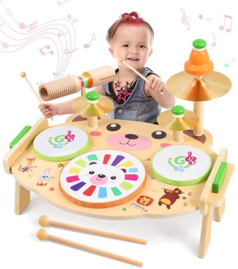 Tamborcito Musical para Bebés – Juguetes de Percusión para Niños de 1-2 años – Regalo Infantil.