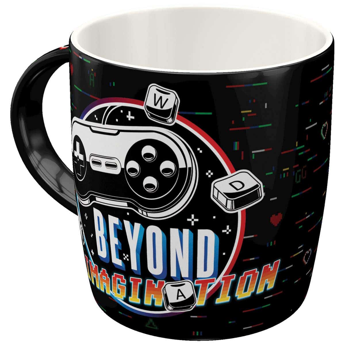 Nostalgic-Art Taza de café Retro Gaming Beyond Imagination  Idea de Regalo para Gamers, 330 milliliters, cerámica