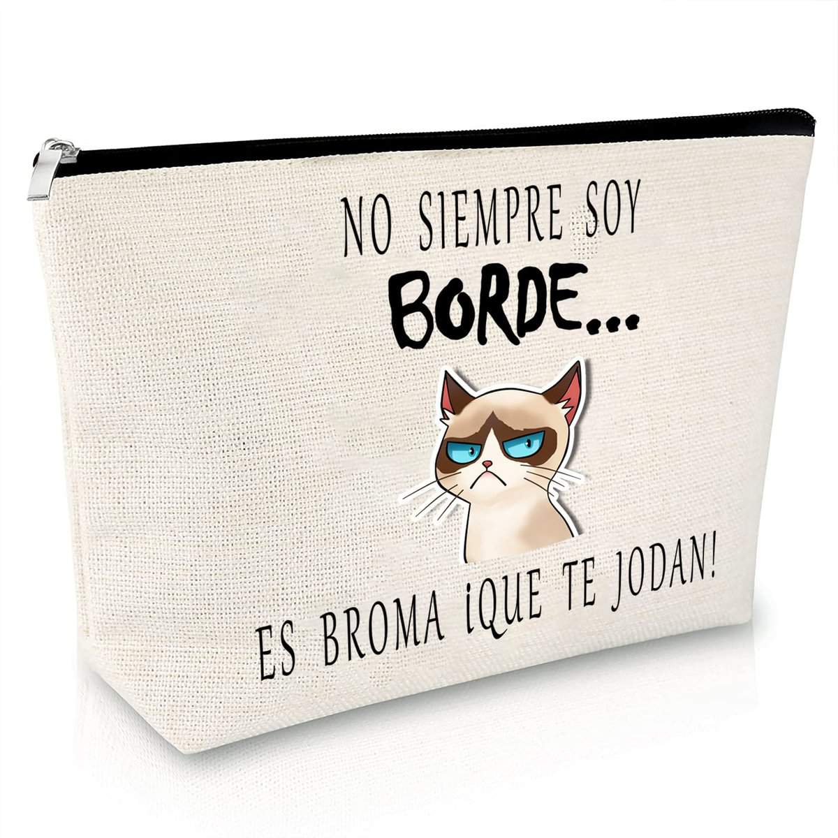 Bolsas de Aseo Neceser portátil con diseño de Gato Neceseres de Viaje Bolsas de Cosméticos Mujer Bolsas de Maquillaje de Lona Estuche Organizador