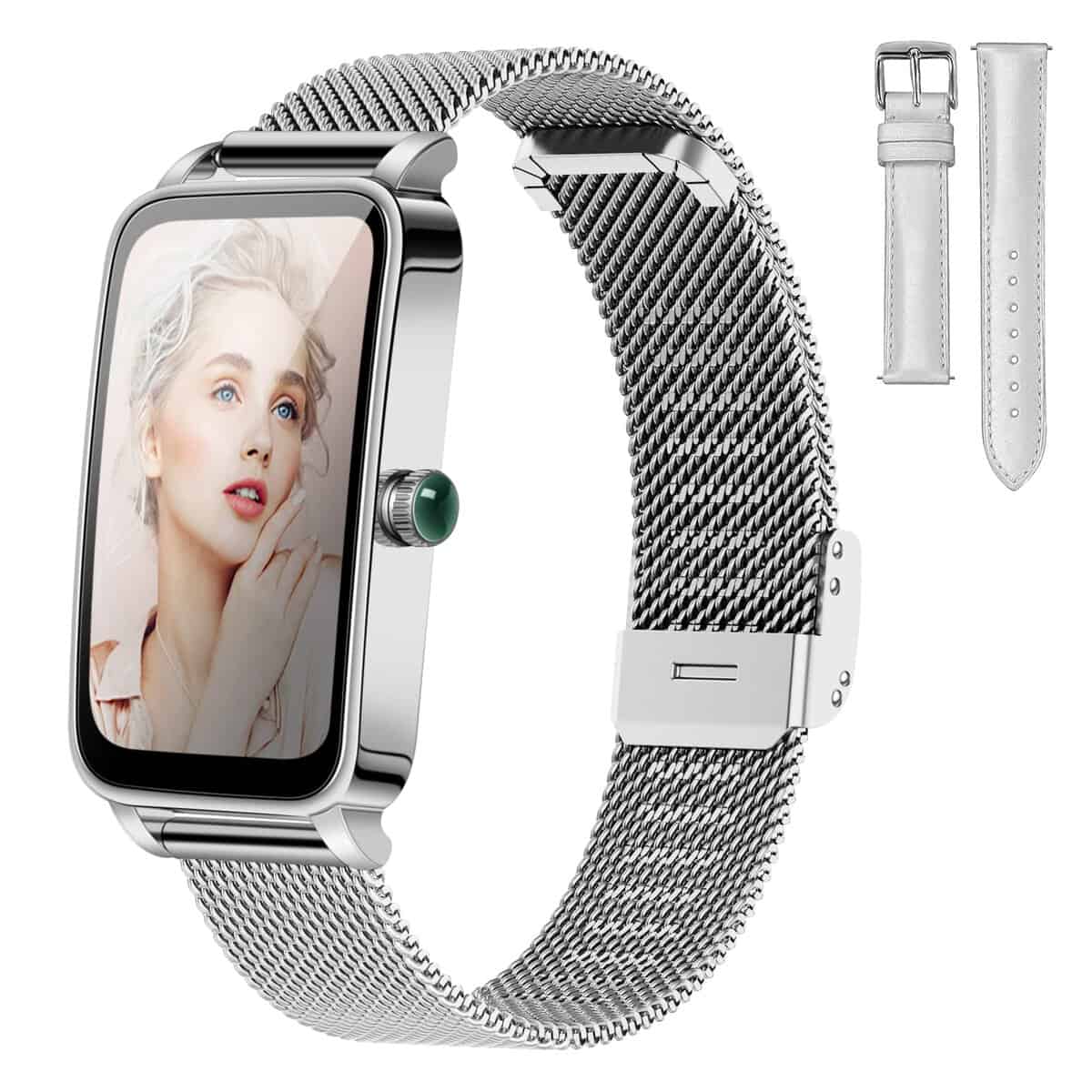 BOCLOUD Reloj Inteligente Mujer Hombre, Reloj Inteligente con 12 Modos Deportivos, Smartwatch Mujer Hombre Impermeable IP68, con Monitor de Oxígeno en Sangre/Ritmo Cardíaco/Sueño para iOS y Android