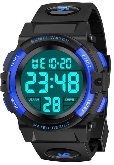 Reloj digital para niños Dislocati, regalo de Navidad sumergible, para niños de 3 a 13 años.