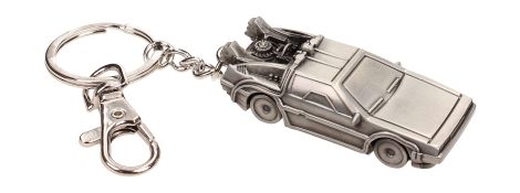 Llavero de metal 3D del Coche Delorean de Regreso al Futuro, tamaño 6 x 2,5 x 1,5 cm.