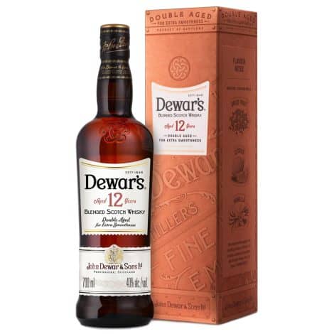 Dewar’s 12 Años Doble Madurado, Whisky Escocés Mezclado El Ancestro con Caja de Regalo, 70 cl.