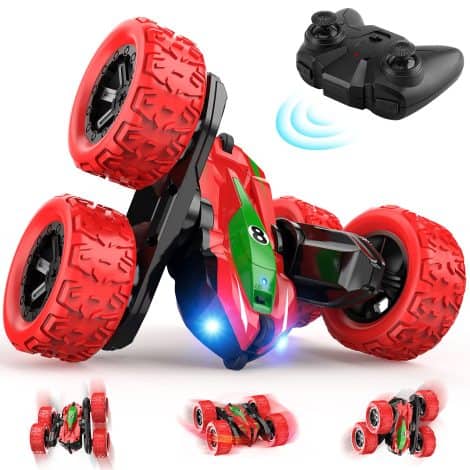 Baztoy Vehicle Remote Control, 4×4 Stunt Car with 360 Degree Rotation, Toy for Kids. Perfect Birthday or Communion Gift!