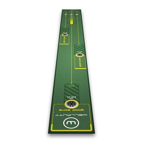 WELLPUTT  Alfombra de entrenamiento de golf para putting  Inicio 2.0 de 3 metros.