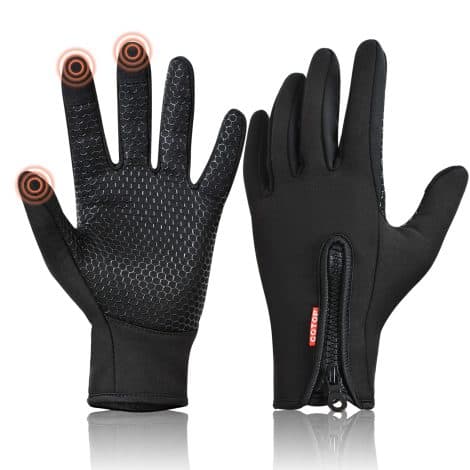 Guantes de invierno COTOP con pantalla táctil, ideales para actividades al aire libre.