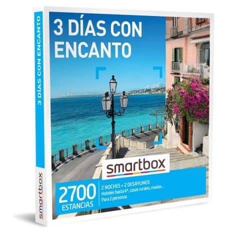 Smartbox – Caja Regalo Estancia Encantadora – Ideal para Hombre – 2 Noches y Desayuno para 2