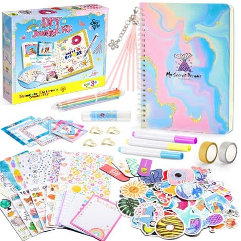 Kit de Materiales de Scrapbooking HappyKidsClub, Regalo DIY de Diario Secreto para Adolescentes Niñas.