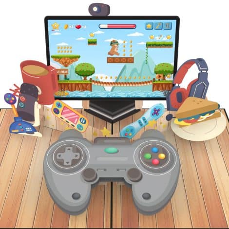 Tarjeta de regalo 3D MOKIO® Pop-Up  Gamepad, Consola y Pantalla de Juegos  Regalo perfecto para cumpleaños o cualquier ocasión.