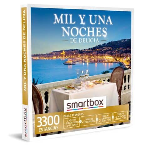 Smartbox – Experiencia de lujo para dos – Regalo ideal para padres – 2 noches, desayuno y cena para parejas