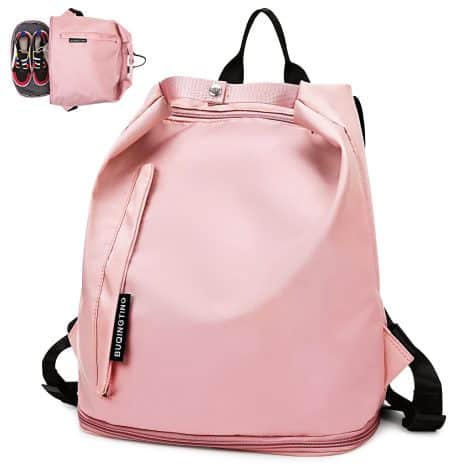 Mochila Deportiva Rosa para Mujer y Niña, Ideal para Viajes, Playa, Gimnasio y Compras.