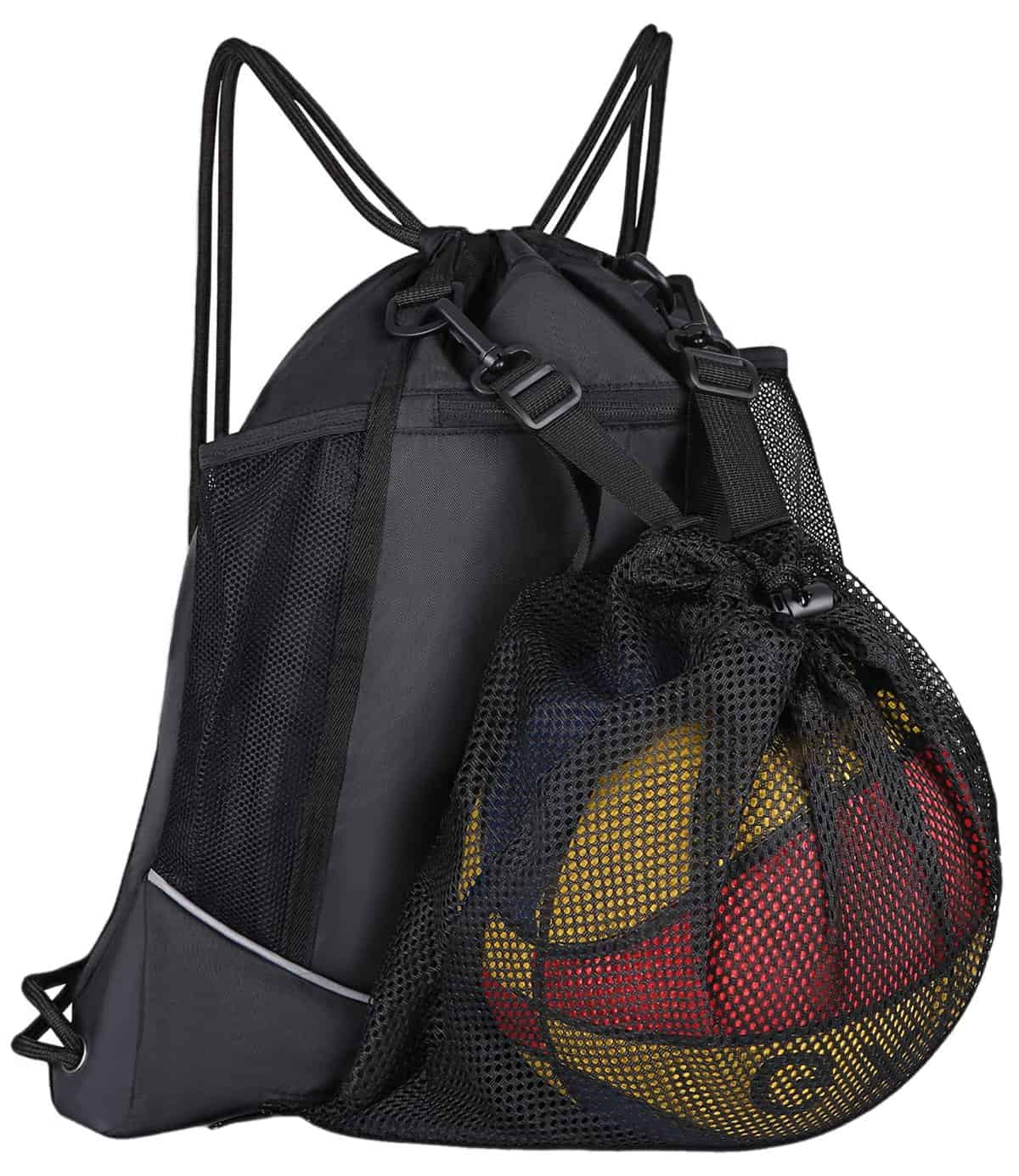 Jissta Mochila Deporte,mochila cuerdas,Se puede guardar fútbol, baloncesto, hervidor de agua, llaves