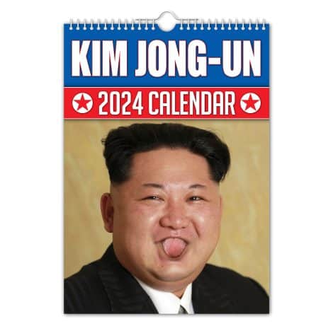 Kim Jong-Un – Calendario Serio de Pared 2024 – Calendario A4 //Ideas de regalo divertidas y peculiares para Navidad, cumpleaños o Papá Noel secreto.