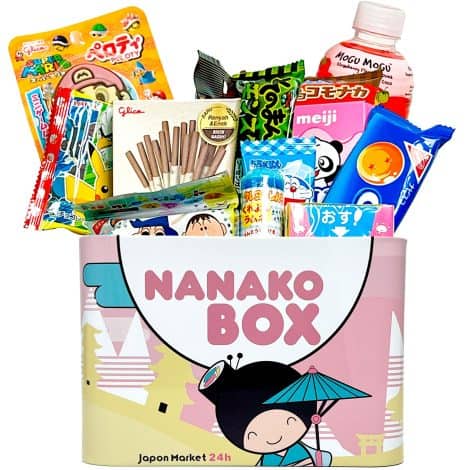 Colección Japonesa: Caja Metálica Exclusiva con Variedad Premium de Dulces Japoneses – Snacks, Chocolates, Refrescos, Galletas Shinchan y Más – Regalo Auténtico y Único.