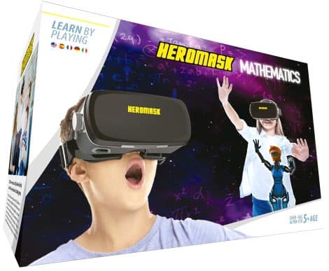 Gafas de Realidad Virtual para Niños y Niñas de 5 a 12 años que enseñan Matemáticas (suma y resta). Regalo original.