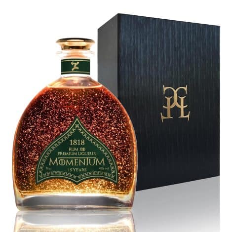 Ron XO Momentum 1818 Licor Premium Oro 23K – 15 años Añejo – Edición Especial Regalo Hombre/Mujer – 40% 70 cl