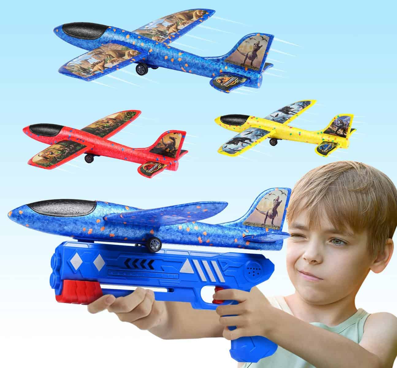 Joozmui Juguetes Niños 3-8 años, Avion Juguete Regalo Niño 3-8 años Regalos Niños 3-8 años Juguetes Niña 3-8 años Regalo Niña 3-8 años Aviones de Poliespan