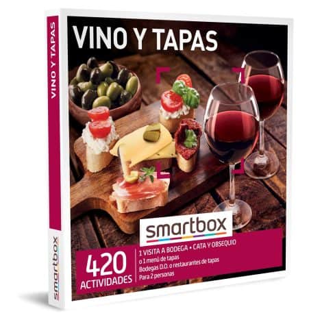 Smartbox – Experiencia Gourmet con Vino y Tapas – Cata y Obsequio en Bodega o Menú de Tapas para Dos