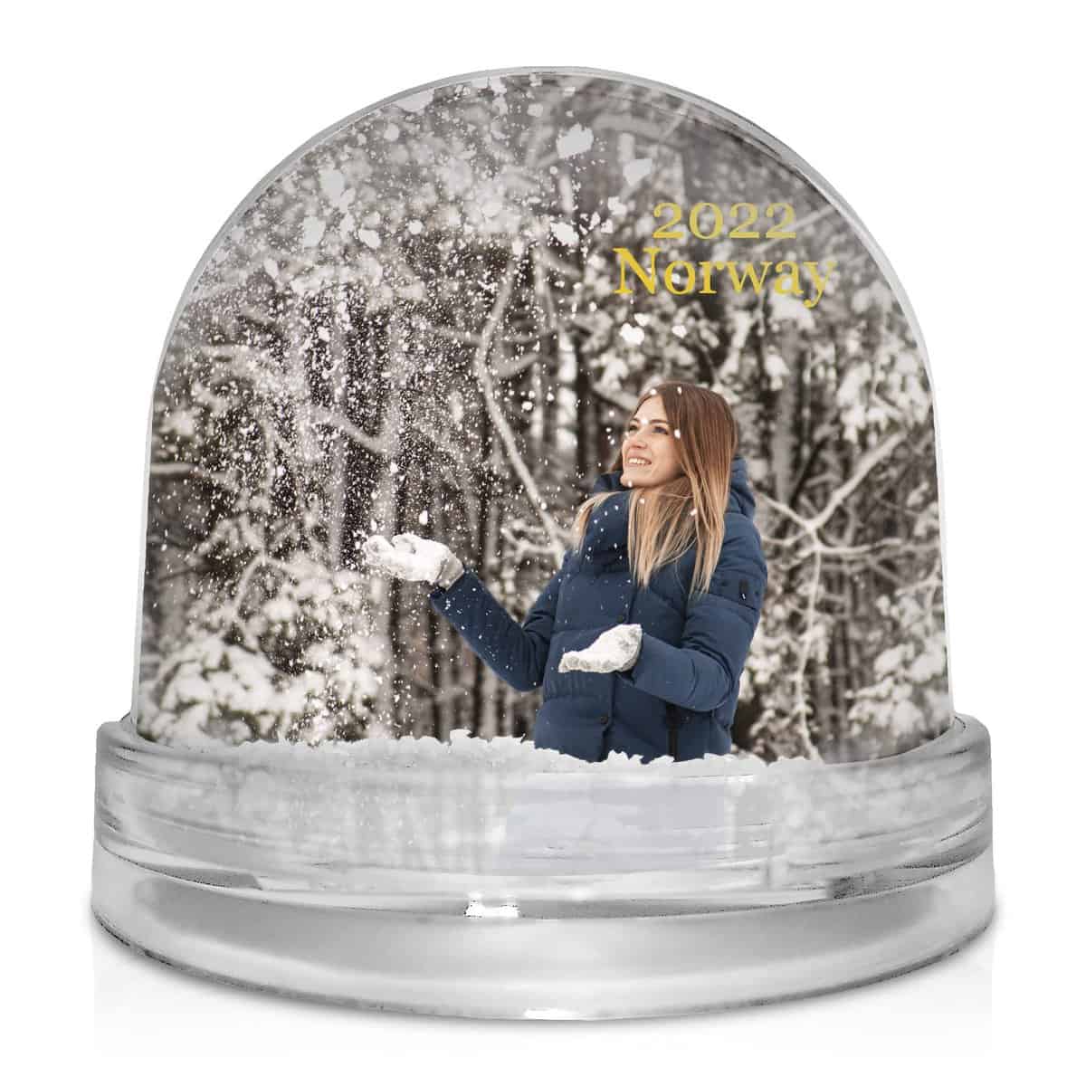 Bola de Nieve. Bola de Nieve Personalizada. Marco de Fotos Original. Regalo Original