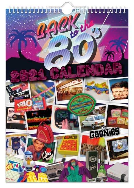 De vuelta a los 80 – Calendario de pared 2021 // Nostálgico/Original/Navideño/Cumpleaños/Regalo divertido/Planificador anual/Regalo de oficina