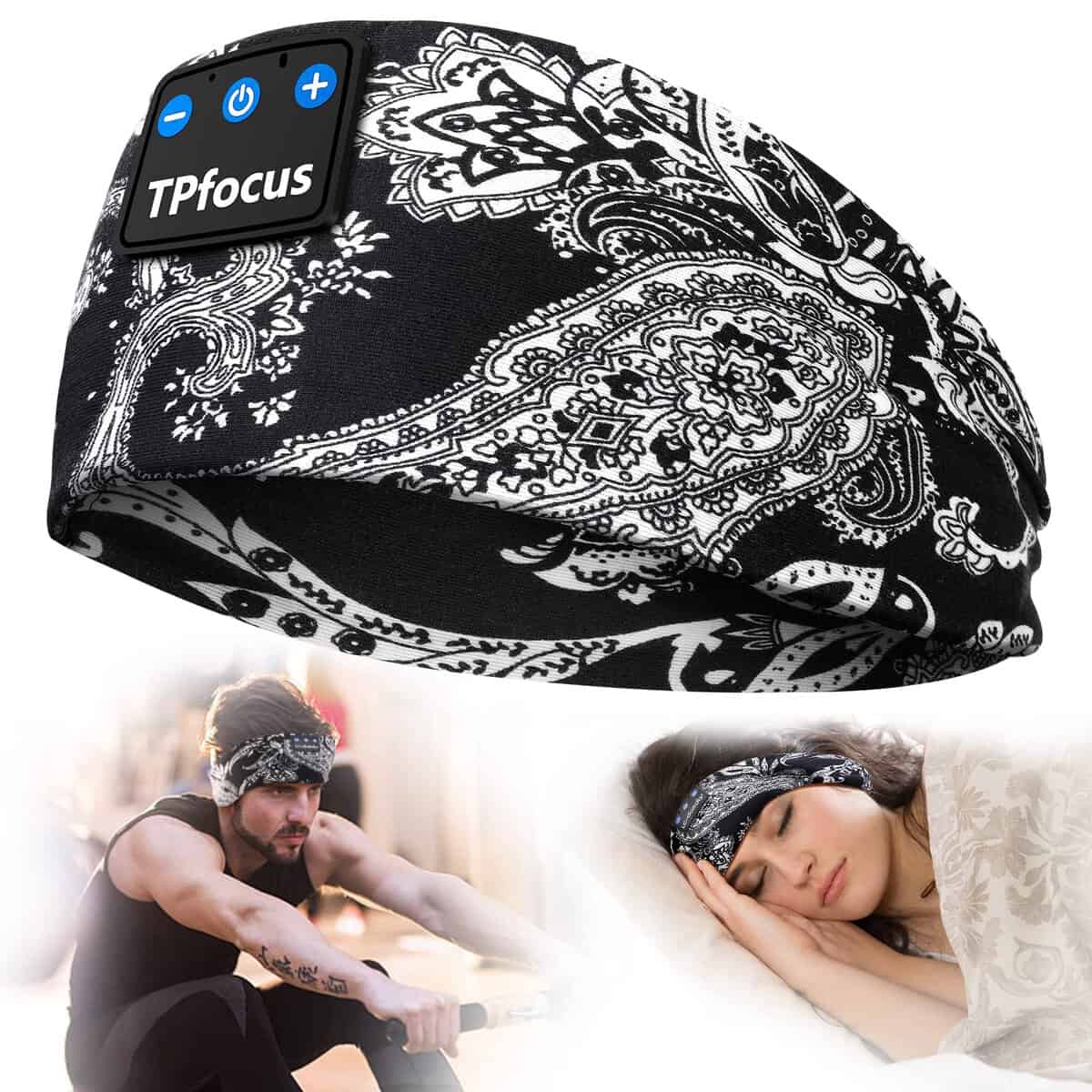 Auriculares para Dormire Bluetooth 5.2 Regalo Hombre y Mujer, Auriculares Banda Deportiva Inalámbrico Recargable Auriculares Bluetooth Dormire para Correr, Viajes y Relax,Dormir,diadema decorativa