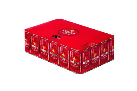 Damm – Pack de 24 latas 33cl de Estrella Damm, Cerveza Lager de Mediterránea, Receta Original 1876, 100% Natural.