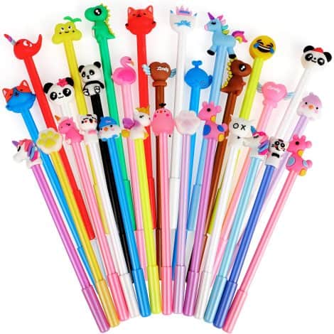 yuechen 30x Bolis lindos de Gel Animales, ideal para regalos infantiles de fiestas, cumpleaños, Navidad y premios escolares.