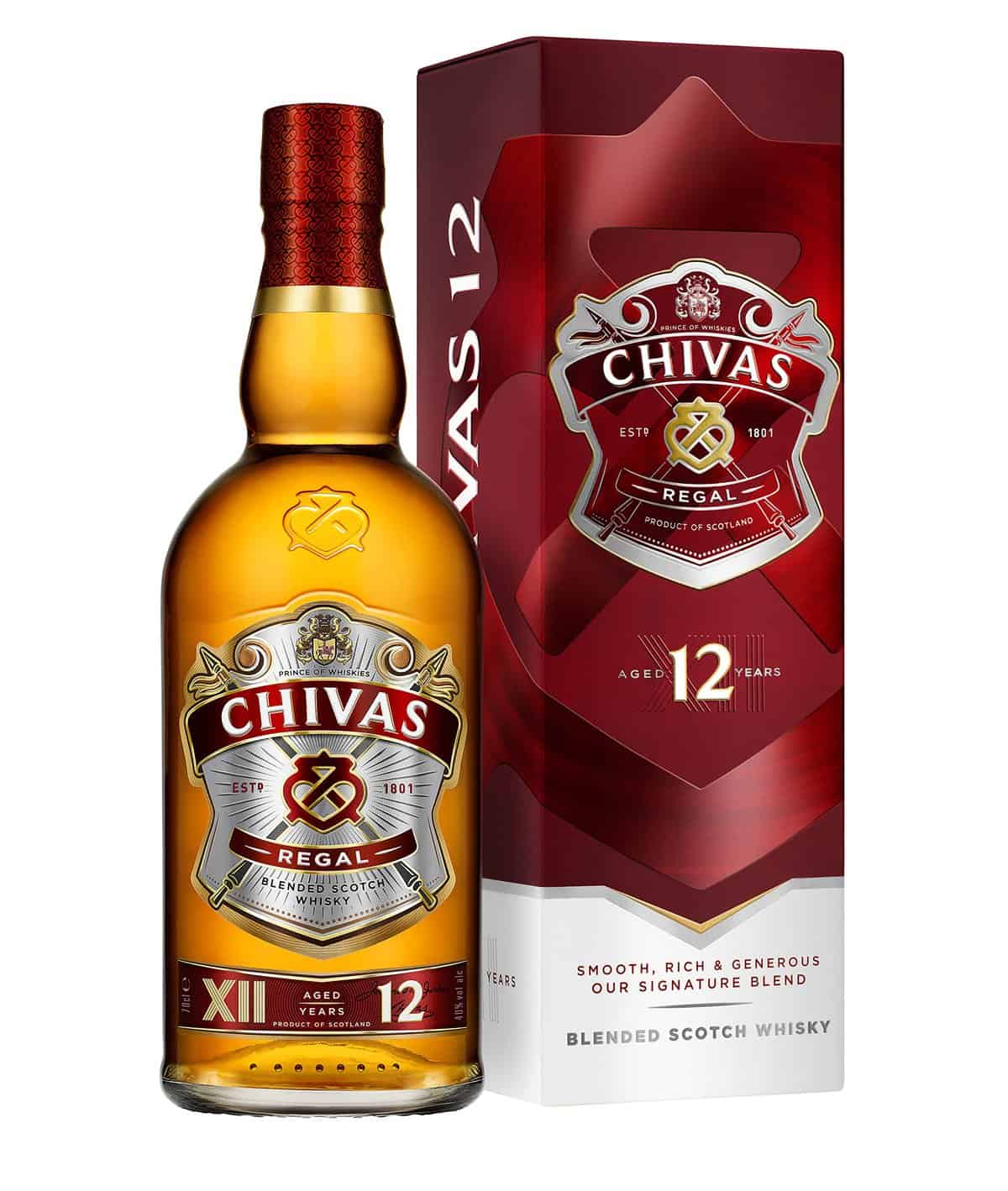 Chivas Regal 12 años Whisky Escocés de Mezcla, 700 ml