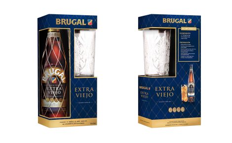 Brugal Extra Viejo con vaso incluido