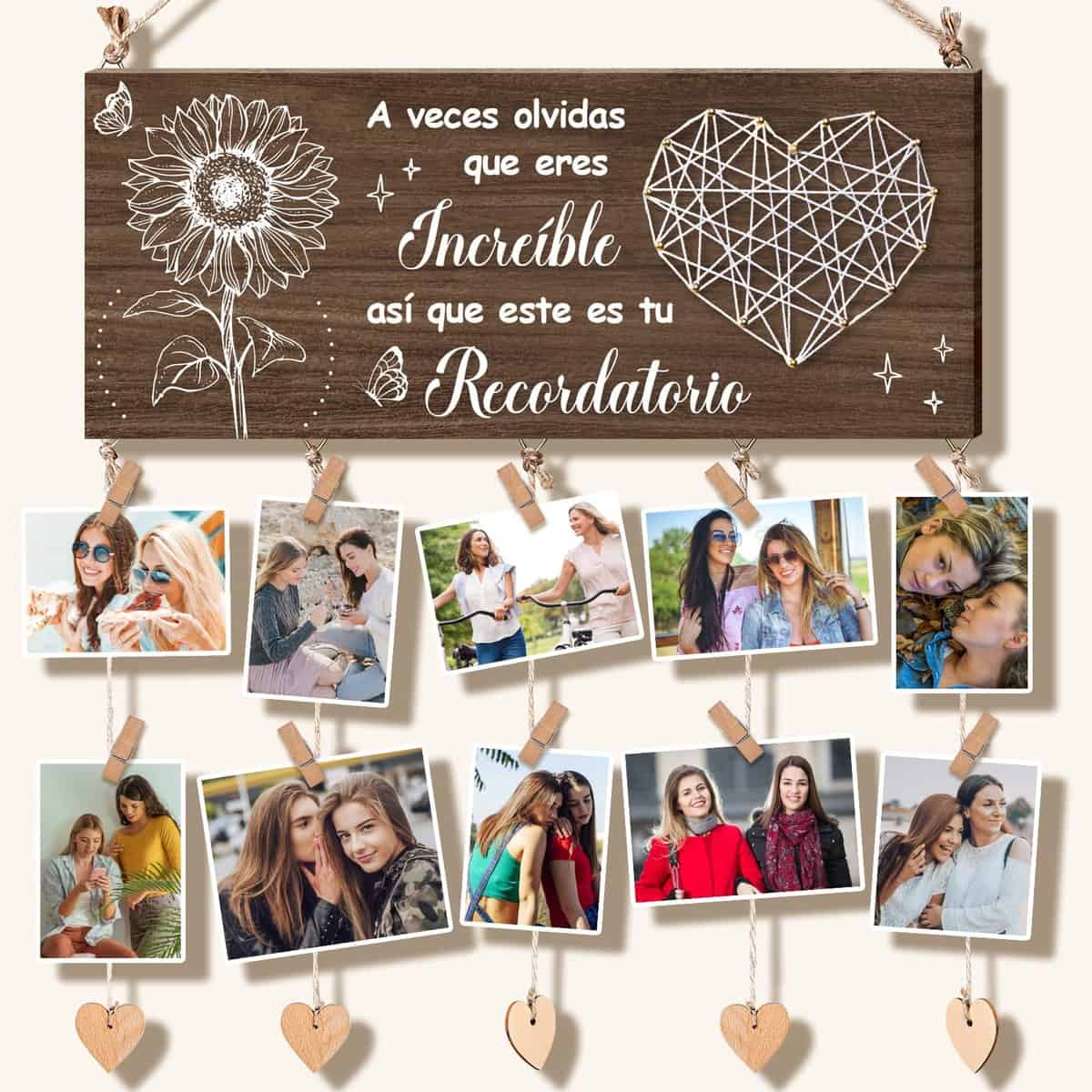 Vetbuosa Regalos Originales para Mujer, Regalo Mujer, Marcos de Fotos, Regalos para Mujer, Regalos Mujer, Regalo Cumpleaños Mujer, Regalos Navidad Mujer, Regalo Navidad Mujer