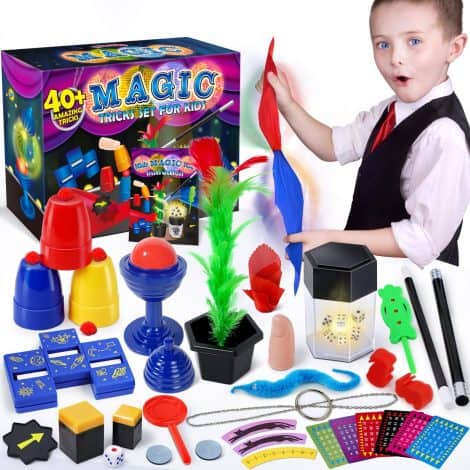 Juego de Magia Heyzeibo – Más de 40 Trucos para Niños, con Manual Paso a Paso. Ideal para Principiantes.