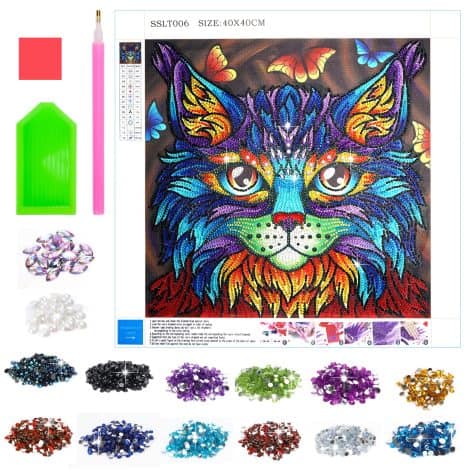 Kit para hacer manualidades de regalos para niñas de 6 a 13 años, con pinturas de diamantes por números.