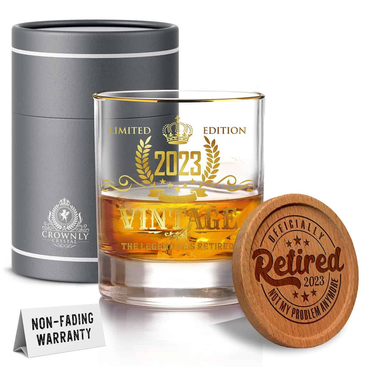 Kies®GIFT Oro 2023 Jubilación Regalos Originales Vaso Whisky Regalo Hombre Mujer Regalo Mujer Cumpleaños Personalizadas Regalo Hombre Cumpleaños Vasos De Cristal Ideas De Regalos Para Hombres Taza