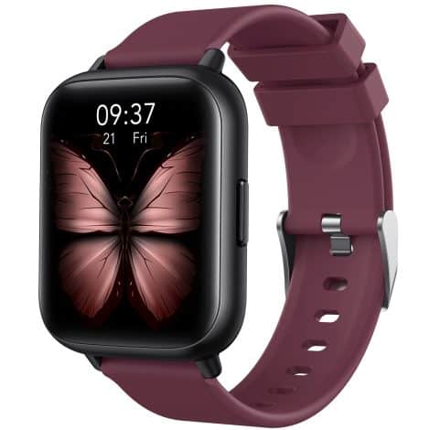 Smartwatch Parsonver, reloj deportivo impermeable IP68 con pantalla táctil HD, pulsómetro, SpO2, sueño y calorías. Compatible con Android e iOS. Violeta.