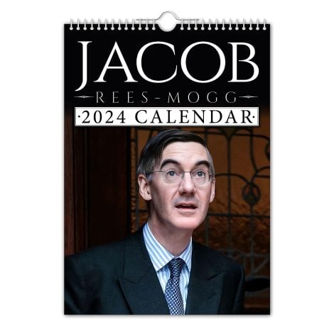 Jacob Rees-Mogg – Calendario 2022 de pared con texto en inglés para regalar en Navidad o cumpleaños.